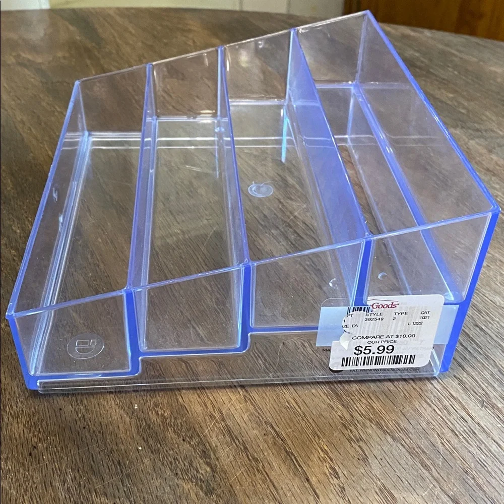 BINO Clear Lipstick Vanity Tray and graduated level tray suitable for organizing